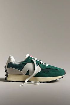 New Balance 327 Sneakers | Anthropologie Womens Retro Sneakers, Green New Balance, New Balance Style, New Balance Outfit, Trending Womens Shoes, New Balance 327, Fall Inspiration, Athletic Gear, Best Running Shoes