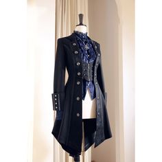 A long jacket that will make you look like a medieval duke and knight. The design resembles a combination of vests, with long cuffs and impressive buttons. Sophisticated aesthetics and eternity. Aiming for greater heights with a well-thought-out style. 
 

 

 
 
 *The length of the vest part varies. 
 
 Ladies 
 
 
 
 Mens 
 
 
 
 Size 
 
 Ladies - XS size (*Recommended height: 150cm) 
 
 Length (front): 90cm 
 Length (back): 104cm 
 Shoulder width: 36cm 
 Bust: 82cm 
 Waist: 64cm 
 Sleeve leng Lady L, Lady M, Manama, Wedding Mood Board, Wedding Mood, Long Jacket, Fantasy Fashion, Clothing Ideas, Black Women