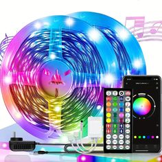 Smart Led Strip Lights Color Changing Lights Music Sync Temu Led Strip Lights, Color Changing Lights, Strip Lights, Light Music, Led Strip Lighting, Room Lights, Led Strip, Strip Lighting, Room Inspo