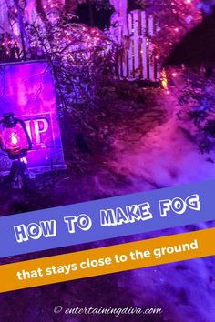 a purple sign with the words how to make pop that stays close to the ground