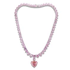 Backordered: Requires 4-7 day shipping lead timeCategory: NecklaceMaterial: BrassFinish: RhodiumCenter Stone Type: AAA Grade CZCenter Stone Name: Center Stone Color: RoseWeight (approx): 72.78 (g) Pink Crystal Heart Pendant Jewelry, Pink Crystal Heart Pendant Necklace, Formal Pink Diamond Necklace, Pink Crystal Jewelry For Valentine's Day, Luxury Pink Necklaces With Diamond Accents, Pink Heart Cut Jewelry For Party, Rose Gold Crystal Necklaces With Diamond Accents, Pink Diamond Necklace For Formal Occasions, Pink Cubic Zirconia Jewelry For Valentine's Day