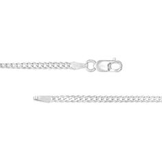 A simple and versatile design, this 14K white gold curb chain necklace complements every style and occasion. Solid 14K white gold This slim 2.0mm-wide curb chain makes a great wearable everyday look 22.0-inch necklace; lobster claw clasp Sterling Silver White Curb Chain Necklace, Gold Curb Chain, Curb Chain Necklace, Curb Chain, Spring Rings, Lobster Claw, Everyday Look, Chain Necklace, White Gold