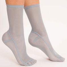 Mesh Socks, In The Closet, Nylon Stockings, Designer Socks, The Closet, Powder Blue, Stocking Stuffers, Hogwarts, Ballet Shoes