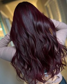 Hair Color Ideas Cherry Red, Wine Red Hair On Black Hair, Red Colour On Black Hair, Dark Maroon Hair Color, Blackberry Burgundy Black Hair, Chocolate Cherry Red Hair Color, Black Cherry Red Hair Color, Cherry Black Hair Color Burgundy, Cherry Black Hair Color Dark Brown