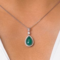 925 Sterling Siver Teardrop Natural Emerald Green Agate Pendant- 18&Quot;Chain, Emerald Green Agate Halo Pendant, Agate Teardrop Pendant 10x13 Mm Pear Cut Natural Emerald Green Agate Cz Drop Pendant In 925 Sterling Siver With 18&Quot; Chain Is Elegant, Classic, Shiny And Gorgeous. Best Jewelry For Women, Girls To Attend Parties, Weddings Or Any Other Activities. .Crafted : 925 Sterling Silver Rhodium Plated For A Life-Time Luster. Stamped 925, High Polished Finish, Nickel Free. .Specifications & Elegant Silver Pear-shaped Gemstones, Teardrop Gemstones In Fine Jewelry Style, Sterling Silver Teardrop Necklace With Gemstone Accents, Elegant Silver Drop Gemstones, Elegant Teardrop Sterling Silver Gemstones, Elegant Sterling Silver Teardrop Gemstones, Elegant Drop Sterling Silver Gemstones, Elegant Sterling Silver Drop Gemstones, Elegant Drop Necklace With Natural Stones