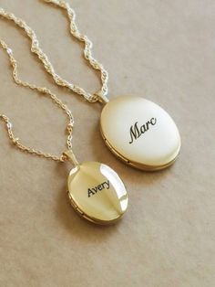 A lovely 14K Gold Filled locket, ready to be personalized with any name, letter, and can also have your photos included inside (additional photo link to purchase in listing description). These lockets become such special keepsakes. Being carried through so many different life adventures, wedding days, motherhood, even through grief & loss. For this very reason, its so important that these lockets are made with lasting, quality materials that wont fade or tarnish. You can wear this locket with co Oval Personalized Locket Necklace For Keepsake, Oval Personalized Jewelry For Keepsake, Personalized Oval Locket Necklace For Keepsake, Classic Personalized Round Pendant Locket Necklace, Classic Personalized Oval Pendant Jewelry, Classic Personalized Round Locket Necklace, Personalized Oval Jewelry For Keepsake, Personalized Oval Keepsake Jewelry, Classic Personalized Locket Necklace For Keepsake