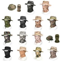 ad eBay - With holes, Breathable and comfortable, these tactical boonie hats help wick away sweat and odors for improved comfort while fishing, hunting, or shooting. Perfect for traveling, hiking, gardening, fishing and other outdoor activities. Summer Camouflage Hat For Outdoor, Khaki Cap For Fishing, Khaki Fishing Cap, Winter Outdoor Sun Hat, Camouflage Bucket Hat For Outdoor Activities, Military Style Brimmed Sun Hat For Outdoor, Military Style Outdoor Bucket Hat, Camouflage Wide Brim Hat For Outdoor, Military Hats For Outdoor, One Size