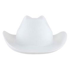 "Buy this Felt Cowboy Hat by by Make Market® at Michaels. This classic cowboy hat is the perfect blank canvas for Halloween costumes, theme party props and other fun events. Embellish it with fabric paints, patches, gemstones and more for a custom design. This classic cowboy hat is the perfect blank canvas for Halloween costumes, theme party props and other fun events. Embellish it with fabric paints, patches, gemstones and more for a custom design. Details: Available in multiple colors One size fits most 15\" x 11.8\" x 5.3\" (38.1cm x 29.97cm x 13.46cm) Felt | Felt Cowboy Hat by Make Market® in White | Adult | Michaels®" White Brimmed Western Mini Hat, White Costume Hat For Western-themed Events, White Brimmed Costume Hat For Rodeo, White Western-themed Costume Hat, Western White Costume Hats And Headpieces With Curved Brim, White Brimmed Rodeo Costume Hat, White Brimmed Hat For Rodeo, Western Costume Hat With Curved Brim In White, White Country Style Top Hat For Western-themed Events