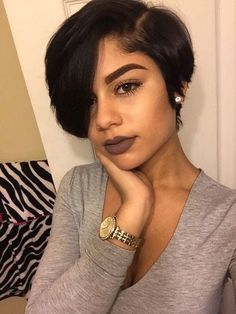 Short Black Hair, Popular Short Hairstyles, Makeup Tip, Pelo Afro, Penteado Cabelo Curto, Afro Punk, Cute Hairstyles For Short Hair, Short Hair Styles Easy, Blonde Pixie