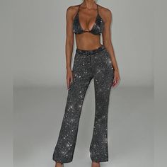 Perfect For A Night Out Or Special Occasion. Love Love The Pants But Is Too Long For Me. Would Look So Good In Pictures. Sparkly Clothes, Glitter Blazer, Homecoming Dresses Corset, Glitter Jacket, Sparkly Fabric, Midi Dress Wedding Guest, Sparkle Fabric, Stylish Bra, Main Character Energy