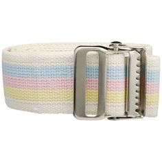 - Select 60-inch gait belts aid in patient handling and mobility. These belts use a metal buckle.