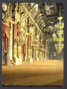 A picture of The Opera House, the foyer, Paris, France Pretty Ceilings, Baroque Building, Parisian Glamour, Magnificent Architecture, Impressive Architecture, Charles Garnier, Opera Garnier, Neo Baroque, Building Images