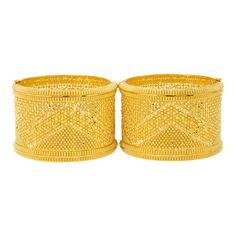 Traditional 22K Gold Bangles Set | Virani Jewelers Cheap Yellow Bangle Jewelry, Elegant Gold Plated Openable Bracelets, Formal Gold Bangle With Intricate Design, Luxury Ceremonial Bangle With Intricate Design, Elegant Gold-plated Openable Bracelets, Traditional Yellow Gold Bangle, Elegant 22k Gold Bracelets For Festive Occasions, Elegant 22k Gold Bangle For Festivals, Festive 22k Gold Elegant Bracelets