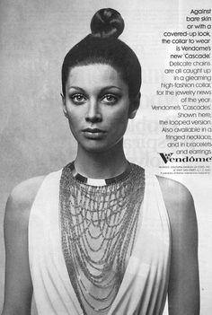 vendome necklace ad 70s Accessories Jewelry, Elsa Perreti, Corocraft Jewelry, Jewellery Ads, Jewelry Advertisement, 70s Accessories, Ad Inspiration, Jewelry Ad