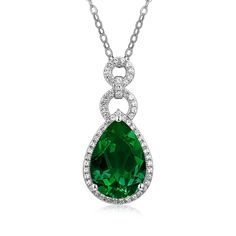 Features The lab created emerald necklace in sterling silver has a classic and luxurious design that is perfect for any occasion. Made all by hand! It truly deserves a spot in every jewelry collection. Beautifully crafted, this style is sure to become a treasured keepsake. It is made of 925 sterling silver. Made to last a lifetime, strong and durable! Strict health standards guarantee your everyday wearing. Lead-free, cadmium-free, nickel-free and allergy-free. Harmless to your health. Mirror po Sapphire Side Stones, Lab Created Emerald, Emerald Necklace, Luxurious Design, Pretty Box, Stone Setting, Allergy Free, Timeless Jewelry, Silver Drop Earrings