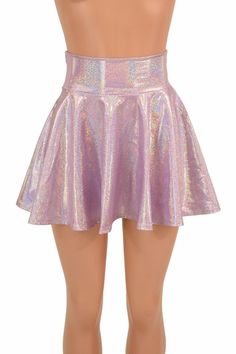 "This item is made to order, please read all the way through the listing before purchasing! Amazing light purple holographic shine sparkles with tiny rainbows! This wicked awesome skirt is full circle cut, so it whirls and twirls with flirty movement. It is made of four way stretch lycra spandex. It has a soft, spandex waistband (elastic free) that sets at the natural waist or snugs down at the hips if you prefer it low. Need help choosing \"Length\"? Watch this video: https://www.youtube.com/wa Purple Holographic, Festival Skirts, Country Fashion Women, Older Women Fashion, Makeup Tricks, Rave Festival, Over 50 Womens Fashion, Aging Gracefully, Olive Branch