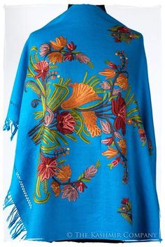 (1) Renoir’s Dream Shawl Collection — Seasons by The Kashmir Company Tulips Lavender, Sunflowers Roses, Hand Dyed Shawl, Purple Poppy, Green Backdrops, Fabulous Clothes, Dinner With Friends, Wool Shawl, Butterfly Pattern