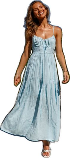 Ice Dresses, Ice Blue, Daisy, Maxi Dress, Chain, Blue