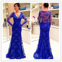 Evening Dress, Royal Blue Evening Dress, Lace Evening Blue Lace Prom Dress, Royal Blue Evening Dress, Royal Blue Suit, Mermaid Prom Dresses Lace, Royal Blue Prom Dresses, Dress Item, Long Sleeve Dress Formal, Evening Party Gowns, Lace Prom Dress