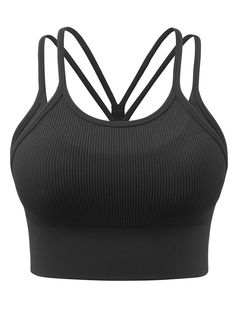 PRICES MAY VARY. SIZE UP: This longline sports bra runs small, please SIZE UP than your usual size. Small: 75lb - 90lb; Medium: 90lb - 105lb; Large: 105lb - 120lb. Snug fit for more support, more detailed measurement about the workout tops, please refer to our size chart. Any before or after sales inquiries about the workout tank tops women, feel free to contact us Unique Double Strappy Back: Designed with double shoulder straps, especially Y-shape strappy back to show your charming back curve, Cheap Sports Seamless Camisole, Sporty Sports Bra With Medium Support And Tank Straps, Sporty Medium Support Sports Bra With Tank Straps, Athletic Fit Sleeveless Seamless Sports Bra, High Stretch Tank Straps Sports Bra, Sports Tank Activewear With Bra-friendly Straps, Sporty Crop Top With Tank Straps, Medium Support Seamless Sports Bra For Running, Breathable Sports Bra With Tank Straps For Yoga