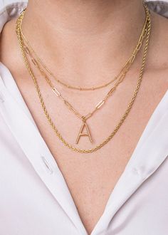 PRODUCT DETAILS Water Resistant💧 Brass 18K Gold Gold Filled Chain Hypoallergenic Nickel Free Size:14"+3" extender DESIGNER NOTE The lightweight yet vibrant statement your wardrobe was waiting for. Introducing the Adore Choker with its gold-plated ball trail throughout the piece. Its double chain effect was created to bring out its eccentric vibes to your trendy style. STYLE TIP: We hope to see you snap a quick selfie of yourself in the Adore Choker & Corazones Choker during your delighted eveni Trendy Yellow Gold Charm Necklaces With Gold Chain, Trendy Yellow Gold Charm Necklace With Gold Chain, Trendy Gold Charm Necklaces With Cable Chain, Gold Chain Necklace With Initial Pendant For Everyday, Gold Initial Necklace With Paperclip Chain For Everyday, Elegant Gold Initial Necklace With Paperclip Chain, Trendy Gold Box Chain Necklace, Gold Initial Necklace With Adjustable Chain For Everyday, Gold Chain Necklace With Initial Pendant And Cable Chain