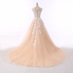 White Pageant Gown, Ivory Prom Dresses, Champagne Gown, Prom Dresses Cheap, White Quinceanera Dresses, White Ball Gowns, Trendy Prom Dresses, Prom Dresses 2018, White Prom Dress