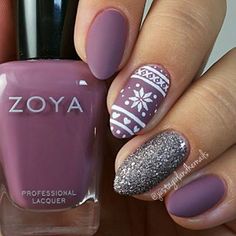 Tiffany Mompreneur Sweater Nails, Winter Nail Art, Manicure E Pedicure, Purple Nails, Holiday Nails, Trendy Nails, Winter Nails, How To Do Nails