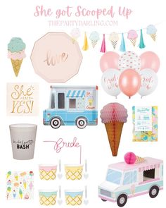 Bow Decorations, Toast On The Coast, Love Ice Cream, Tying The Knot, Bridal Shower Theme