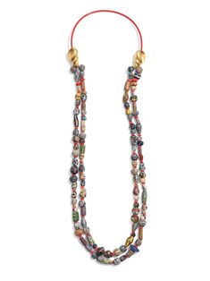 Belperron Ancient Glass Trade Bead, Coral, Enamel Yellow Gold Necklace Discover the captivating beauty of this modern Belperron necklace, an exquisite blend of ancient glass trade beads and vibrant coral beads, elegantly mounted on a contemporary enamel and 18K yellow gold torque. The rarity of the ancient glass trade beads adds a unique charm to the necklace, as each bead carries its own rich history and story. Crafted centuries ago, these beads are celebrated for their intricate designs and cu Artisan Hand-strung Glass Necklaces, Artisan Hand-strung Glass Necklace, Artisan Glass Necklace Hand-strung, Artisan Glass Hand-strung Necklaces, Traditional Single Strand Glass Necklace, Traditional Glass Single Strand Beaded Necklace, Traditional Single Strand Glass Jewelry, Diamond Chain Necklace, Platinum Bracelet