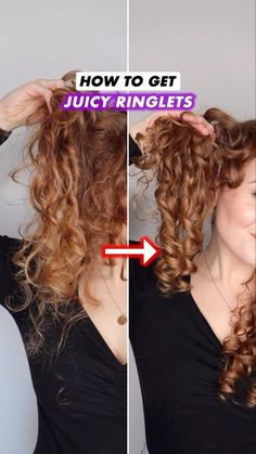 Curl Training Wavy Hair, Hair For Interview, Squish To Condish, Curl Clumps, Small Curls, Large Curls, Curly Hair Tutorial, Big Curls, Hair Things