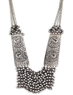 Oxidise Silver Plated Long Necklace, Indian Jewelry, Gift for her, Silver jewelry, Temple Jewelry, Beads , Ghunguru Necklace set.  These stylish Jewelry set from JewelryTrack will certainly leave you spellbound. These Jewelry set have an excellent finish and gives out an exquisite sense of style. If you are looking for an amazing Fashion Jewelry set for special occasions such as Anniversary, Engagement, Party, Wedding or for gifting , then your search ends here. Mortar Pestle, Basalt Stone, Traditional Necklace, Oxidised Silver Jewelry, Beads Design, Oxidized Necklace, Indian Necklace, Indian Jewelry Sets, Layered Necklace Set