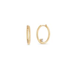 Zoë Chicco 14k Gold Nested Diamond Large Hinge Huggie Hoop Earrings Fine Jewelry Single Diamond Hoop, White Gold Hoop Earrings With Single Diamond, Small Hoop Earrings With Single Diamond In 14k Gold, Diamond Hoop Earrings With Single Diamond, Formal Hoop Jewelry With Single Diamond, Yellow Gold Hoop Earrings With Single Diamond, Formal Single Diamond Hoop Jewelry, Timeless Small Hoop Earrings With Single Cut Diamonds, Small Diamond Hoop Earrings With Single Diamond