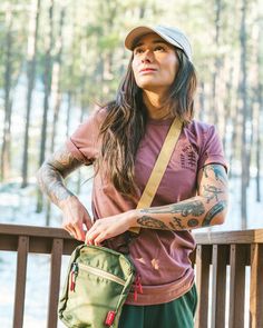 Outdoor Clothing, Granola Style Outfits, Hiking Outfit, Outdoor Brands, Outdoor Outfit, S Models, Apparel Accessories, Crossbody Bag, Jumpsuit Romper