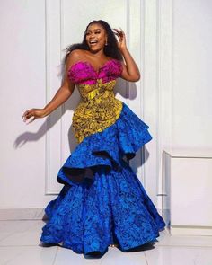 African Wedding Dress Ankara, Prom Dresses African, African Prom Dresses Ankara, Ankara Prom Dress, African Prom Dress, African Mermaid, Ankara Maxi Dress, Dress Ankara, African Designs