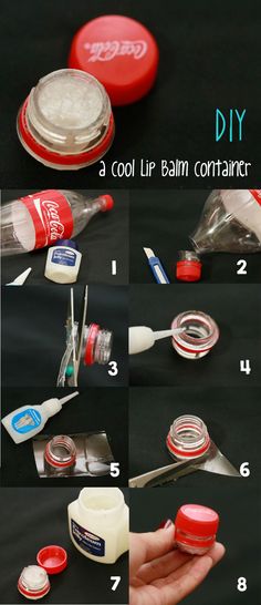 the instructions for how to make an easy diy toothpaste container from plastic bottles