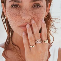 18k Gold-Plated Sterling Silver Cubic Zirconia Stones Pink Freckles, Bridal 2023, Kelsey Simone, Jewellery Photo, Jewelry Mood Board, Beautiful Freckles, Jewelry Product Shots, Jewelry Photography Styling, Jewelry Editorial