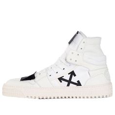 OFF-WHITE C/O Virgil Abloh Men'S Off Court 3.0 Sneakers OMIA065R208000010100 (SNKR/Skate/High Top/Wear-resistant) White Ones Outfit, Custom White Sneakers With Studded Outsoles For Sports, White Sneakers With Branded Insole, White C, Virgil Abloh, Stylish Sneakers, High Top, Perfect Pair, High Tops