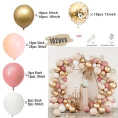 45567035179220 Baby Shower Roses, Baby Shower Balloon Decorations, Ballon Party, 1st Birthday Party Decorations, Garland Arch, Birthday Balloon Decorations, Wedding Party Supplies, Kids Party Decorations, Baby Shower Decor