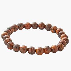 Available in Tigerwood Bead 8" bead bracelet SKU: BYMB013 Brown Wooden Beads Bracelet, Everyday Brown Beaded Bracelets, Brown 8mm Beads Bracelets For Everyday, Casual Brown Beaded Bracelets With Gemstone Beads, Casual Brown Beaded Bracelets With Gemstones, Everyday Brown 8mm Beads Bracelets, Everyday Brown Bracelets With 8mm Beads, Classic Brown Bangle Bracelets, Meditation Brown Bracelet With Polished Beads