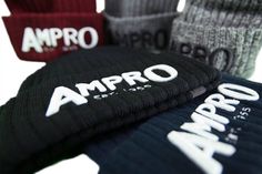 Ampro Ribbed Beanies with 3D embroidery http://www.ampro.co.uk/shop/hats/ Casual Beanie With Embroidered Logo For Streetwear, One Size Fits Most Beanie With Embroidered Logo, Adjustable Beanie With Embroidered Logo, Winter Beanie With Embroidered Logo, Global Apparel Beanie, London Brands, Running Fashion, Hat Making, The North Face Logo