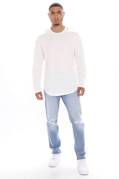 Available In Black, Burgundy, Grey, Navy, Olive And White Crew Neck Long Sleeve 100% Cotton Imported | Mens Essential Long Sleeve Scallop Tee Shirt in White size Medium by Fashion Nova White Long Sleeve Casual Shirt, Casual Long Sleeve Relaxed Fit T-shirt, Casual Long Sleeve T-shirt Relaxed Fit, White Relaxed Fit Tops With Shirttail Hem, White Relaxed Fit Top With Shirttail Hem, White Tops With Relaxed Fit And Shirttail Hem, Casual Long Sleeve Crew Neck Top Relaxed Fit, Casual Long Sleeve Tops With Relaxed Fit, Casual Long Sleeve Relaxed Fit Top