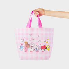 Overview:Spring is here and BT21 are blooming with peachy hues all around. Stay eco-friendly while carrying your goodies in style. Bye, bye single-use bags, hello sustainable fashion!Product Description:BT21 SPRING DAYS Reusable Bag MMaterial:RPETProduct Size:9.9" X 13.8" X 4.8" Pink Tote Bag For Back To School, Back To School Pink Tote Bag, Spring Gift Reusable Bag, Spring Reusable Rectangular Bags, Spring Gift Bag Reusable, Spring Rectangular Reusable Bag, Spring Rectangular Reusable Bags, Casual Pink Reusable Bag, Pink Reusable Everyday Bags