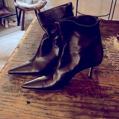 Gently Used, All Top-Quality Leather- Size 9 But Fits Snug, Could Fit An 8. Custom Heels, Ladies Shoes, Jimmy Choo Shoes, Shoes Heels Boots, Boot Shoes Women, Jimmy Choo, Shoes Women Heels, Heeled Boots, Shoe Boots