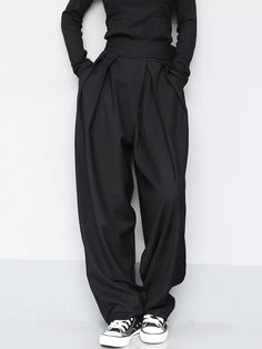 Effortlessly Stylish – COMMENSE Sarouel Pants, Loose Fit Pants, Style Wide Leg Pants, Elegant Pant, Pants Women Fashion, Korean Fashion Casual, Elegante Casual, Pantalon Large, Ankle Length Pants