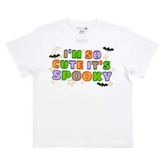 Buy the So Cute It's Spooky Youth T-Shirt by Celebrate It™ at Michaels. Perfect for your Halloween parties, this fun t-shirt by Celebrate It is great for your kid to wear. Perfect for your Halloween parties, this fun t-shirt by Celebrate It is great for your kid to wear. Made from cotton, this classic cut t-shirt will be fun to pair with a festive hat or necklace. Details: Multicolored Available in assorted youth sizes Crew neckline, short sleeves 100% cotton | So Cute It's Spooky Youth T-Shirt Cut T Shirt, Halloween Parties, Cut Tshirt, Halloween Tshirts, Crew Neckline, Cool T Shirts, Halloween Party, So Cute, Short Sleeves