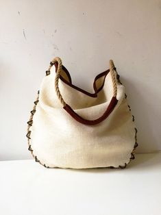 Jute Tote Bag, Summer Purse, Hemp Bag, Summer Purses, Jute Tote Bags, Jute Totes, Green Handbag, Green Purse, Summer Bag