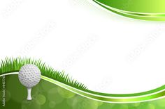 a golf ball on the green grass with space for your message or image to be added