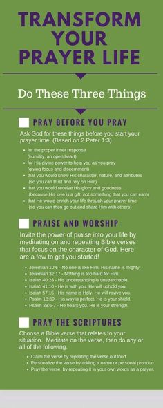 a green poster with the words transform your prayer life