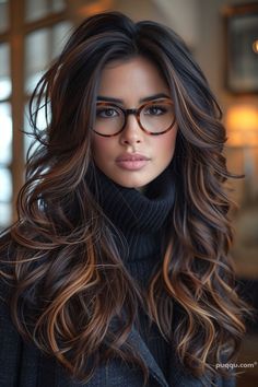 Long Hairstyles For Women Over 50 Thick Hair, Brunette Balayage Hair Summer 2024, Dark Summer Hair, Caring Person, Rambut Brunette, Brown Hair Looks, Brunette Hair With Highlights, Brown Hair Balayage, Balayage Brunette