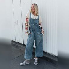 The newest addition to our High Hopes Overall Collection is the High Hopes Slouchy Denim Overalls with SIDE POCKETS! The same style you know and love, but now upgraded because they feature: Comfortable denim fabric with cute distressed details throughout Oversized, slouchy, loose overall silhouette for the ultimate comfort Wide pant legs at a cropped length Adjustable button straps (2 length options) for the perfect fit Functional 3 button closure details along both sides Convenient side pockets and patch pockets along the front bodice and along the backside Effortless boho outfit comfortable enough for all day wear! Oversized relaxed fit – if you are between sizes, please size down. Go - to, all - day comfort, ultimate boho outfit pair with: Dora Low Back Seamless Bralette, Britt Patchwor Cheap Denim Blue Overalls With Pockets, Affordable Light Wash Overalls With Pockets, Denim Blue Overalls With Button Closure, Cheap Denim Overalls With Pockets, Cheap Trendy Distressed Overalls, Cheap Medium Wash Overall Jeans, Affordable Washed Blue Denim Overalls, Cheap Baggy Denim Overalls, Fall Overalls 2022 Sweatpant